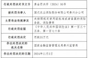 虛列費用！國元農險貴州分公司及6家支公司被罰