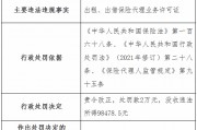 遼寧華鼎保險銷售公司被罰2萬元：出租、出借保險代理業務許可證