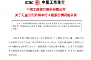 工商銀行：中國證券金融股份有限公司66.7%股權擬劃轉至匯金公司