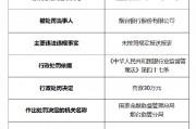 煙臺(tái)銀行被罰30萬(wàn)元：因未按照規(guī)定報(bào)送報(bào)表