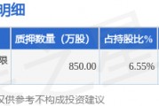 聯創股份（300343）股東李洪國質押850萬股，占總股本0.79%