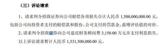 頭部券商，被索賠超15億元