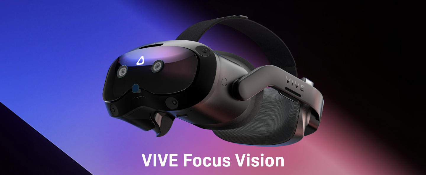HTC VIVE Focus Vision 頭顯首銷：VR 眼動追蹤、支持立體彩透，9888 元