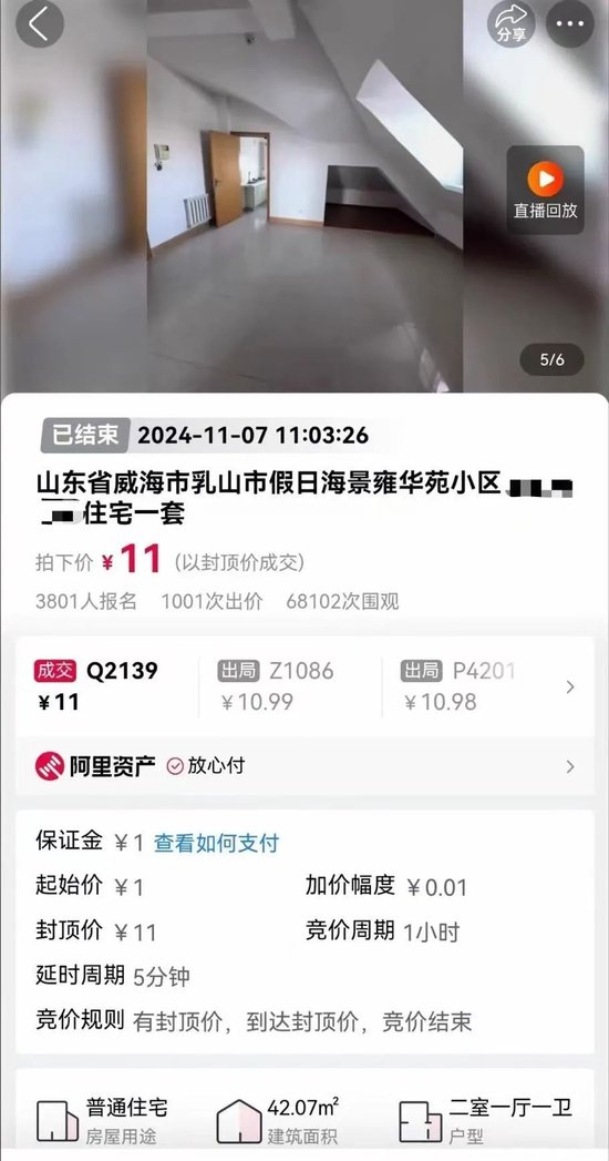 11元拍下海景房！還包過戶包稅費