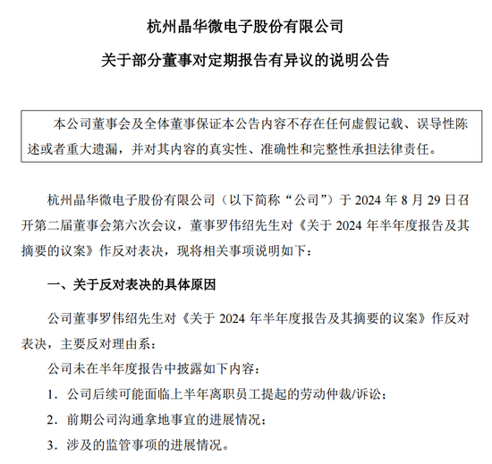 涉嫌信披違法違規！知名芯片股晶華微，被立案！