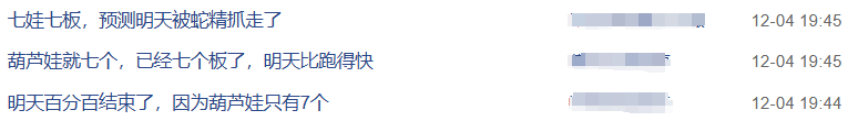 沾上“蛇字輩”，葫蘆娃7連板！股民熱評：七個娃，七個板（附概念股名單）