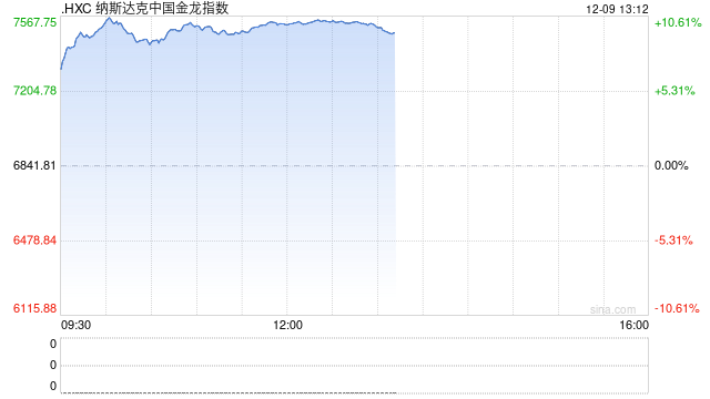 午盤：美股漲跌不一 中概股指數大漲10%