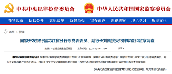 國開行一省級分行副職被查 一年前曾被監管部門處罰過