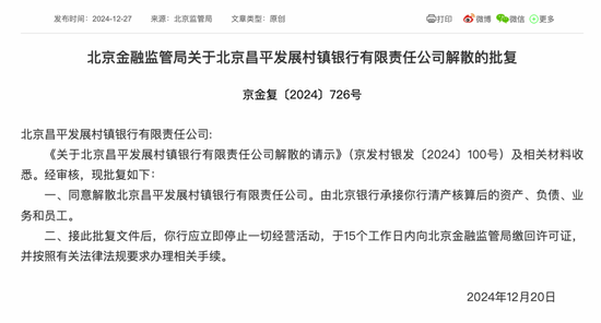 最新批復(fù)！逾20家中小金融機(jī)構(gòu)解散