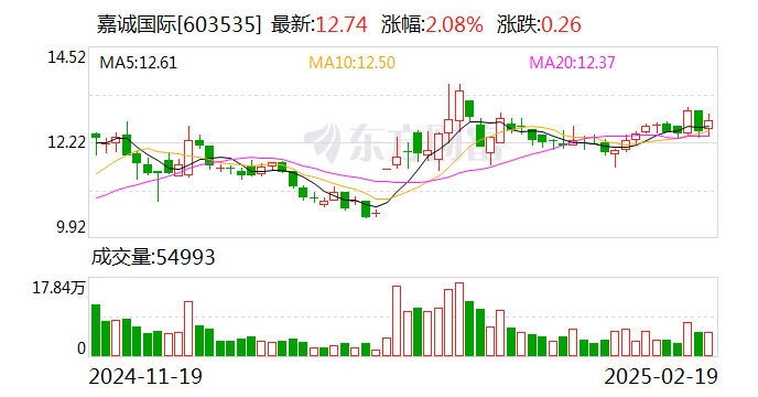 嘉誠(chéng)國(guó)際：2024年凈利潤(rùn)同比增長(zhǎng)24.53%