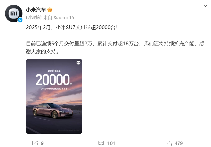 “蔚小理”2月成績單出爐：蔚來同比增長62.2%，樂道交付4049臺，小鵬再破3萬臺！小米、零跑也公布了