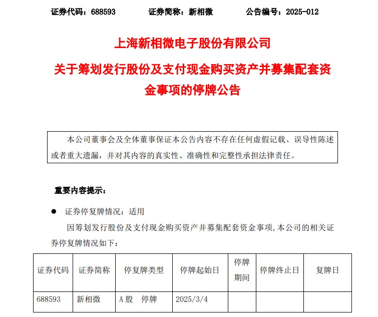 這家A股公司宣布，重大資產重組，今起繼續停牌！