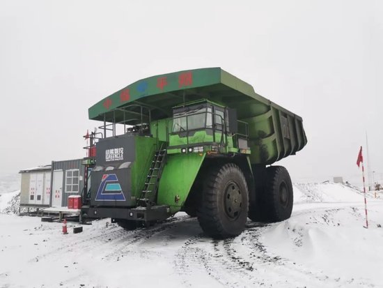 全球首臺(tái)！禾望變頻器助力220T純電動(dòng)礦用自卸車下線